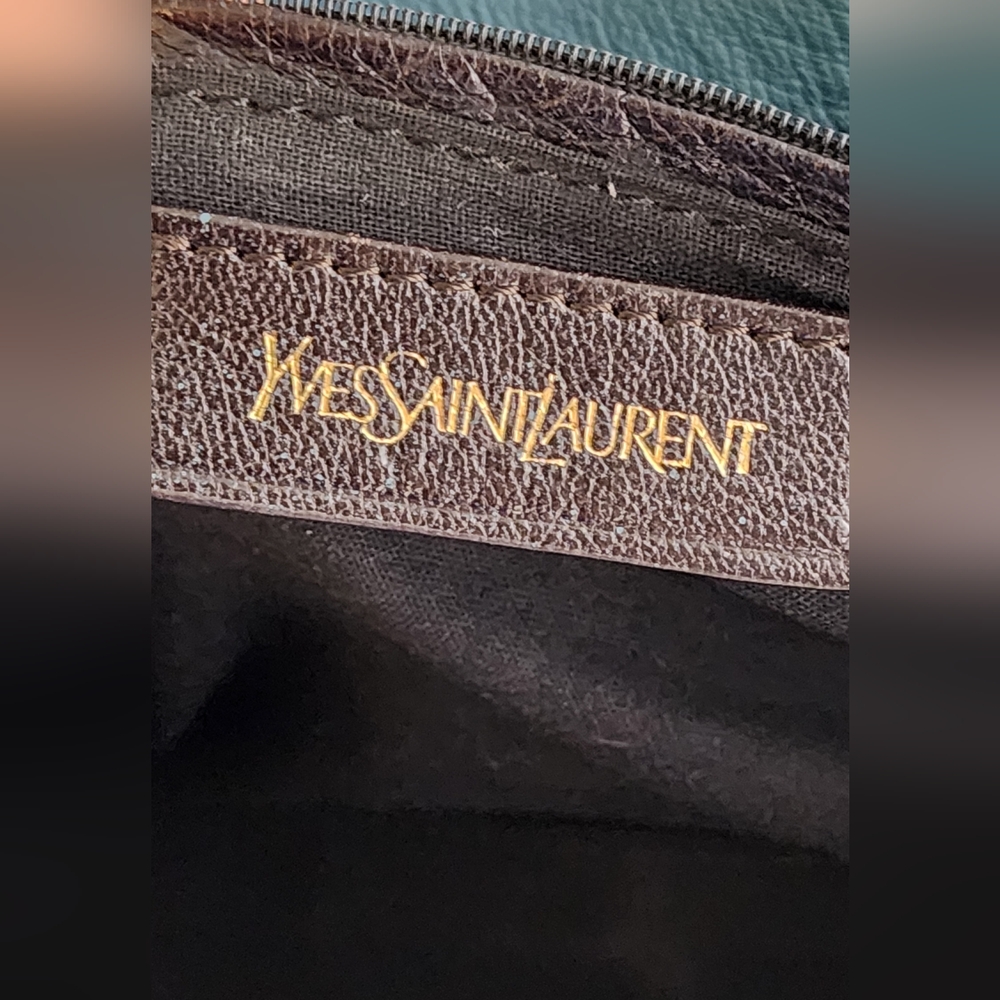Yves Saint Laurent small cabas 2 way (orig strap not incl). Minor corner wear. - Picture 13 of 16